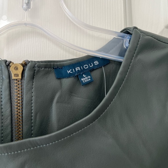 NWT Kirious Faux Leather Cropped Tank Top M - Picture 5 of 13